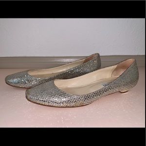 Logan Glitter Fabric Flats